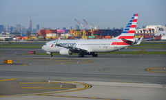 An American Airlines jet at Newark Liberty airport. The airline said Wednesday it will appeal a ruling that would break up its partnership with JetBlue in the Northeast.