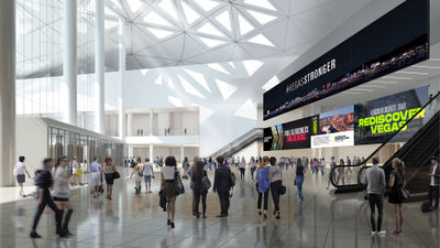 A rendering of the new lobby at the Las Vegas Convention Center's South Hall.